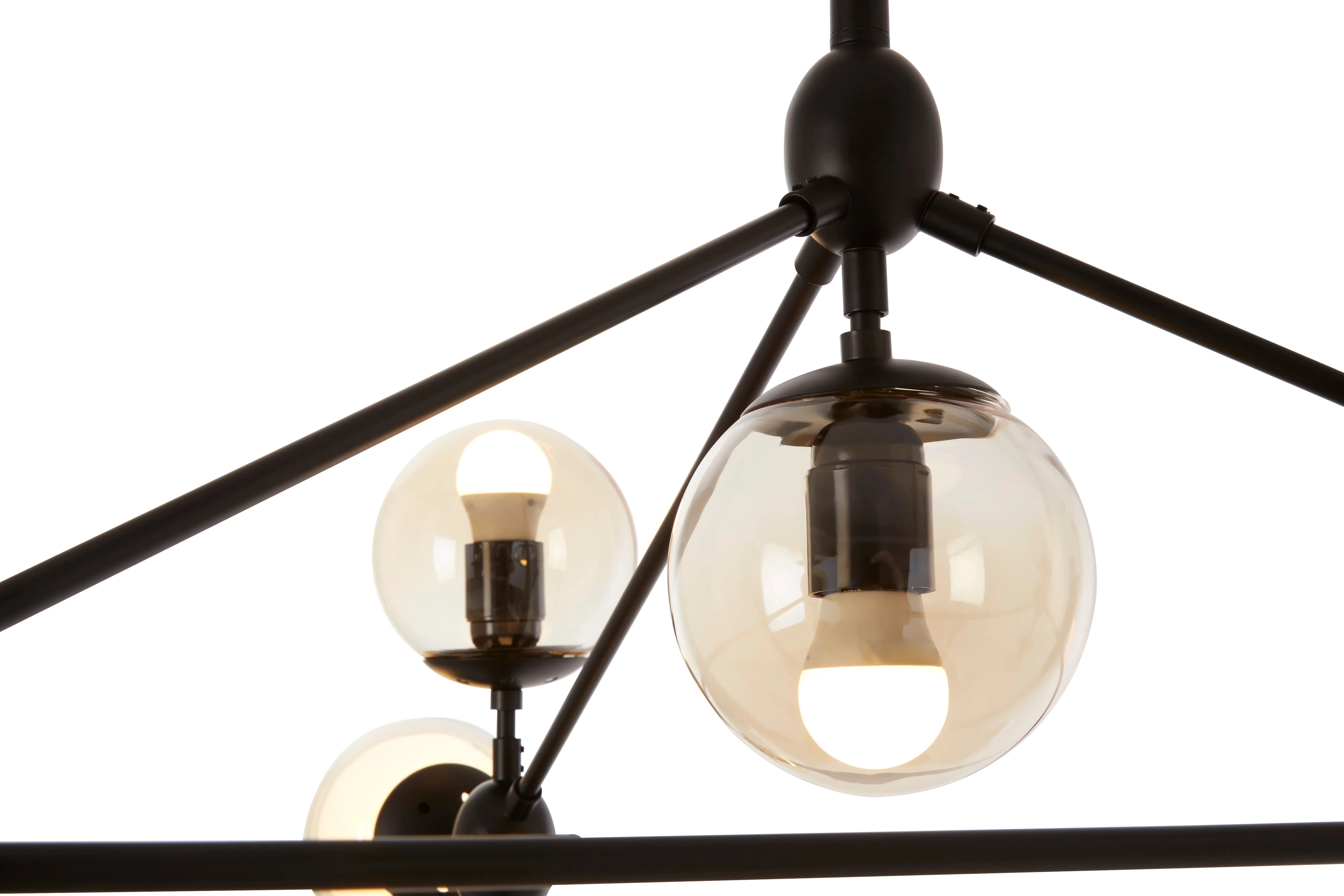 Venus Matte Black Dome Cluster Pendant Lamp